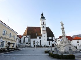 Rathausplatz Scheibbs (Copyright: schwarz-koenig.at), © Mostviertel