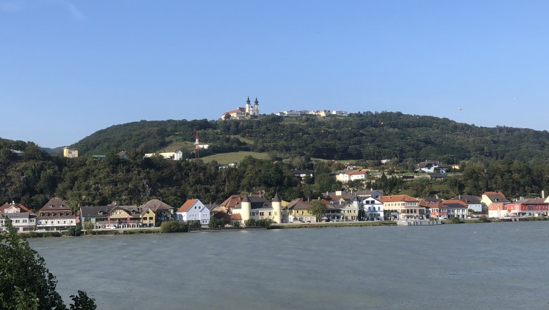 Anlegestelle Krummnussbaum gegenüber der Basilika Maria Taferl, © Donau NÖ Tourismus