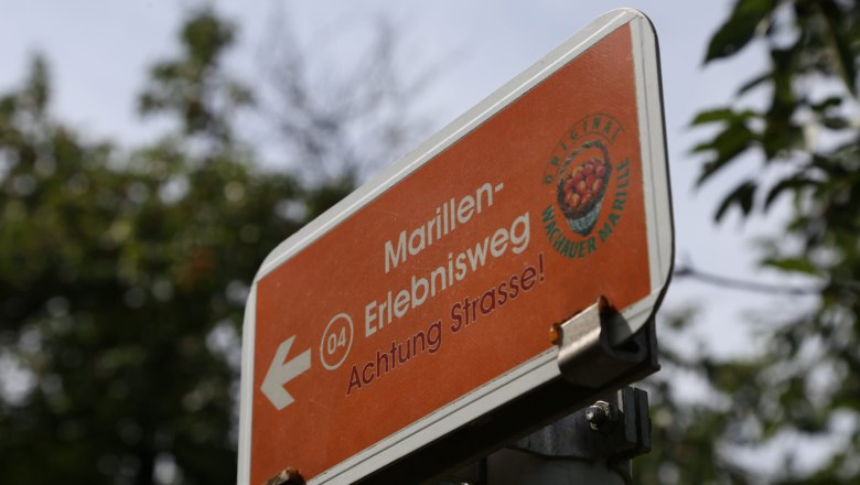 Beschilderung Marillen-Erlebnisweg, © Familie Aufreiter