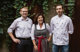 Wirtsfamilie: Christa, Stefan und Bernhard Fritsch, © Niederösterreich Werbung/David Schreiber