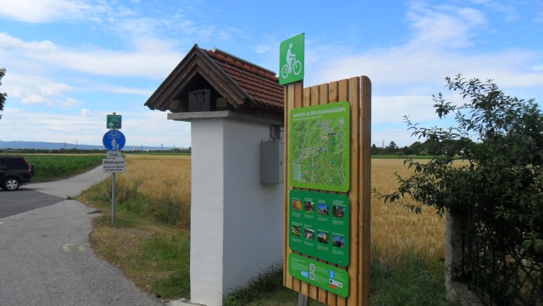 Radstartplatz-Tafel Katzelsdorf, © ©Wiener Alpen