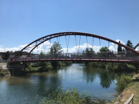 Radwegbrücke Wieselburg, © Stefan Hackl, Eisenstraße