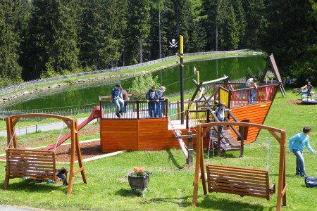 Wspinaczka w parku linowym to prawdziwa przyjemność, © Alpengasthof Enzian