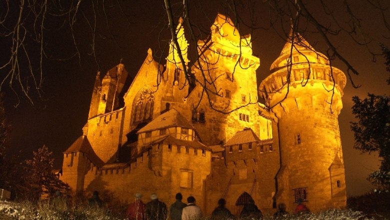 Bei Nacht ..., © Burg Kreuzenstein