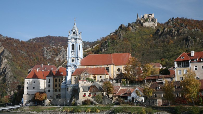 Dürnstein mit Ruine im Hintergrund, © Uwe Krauss