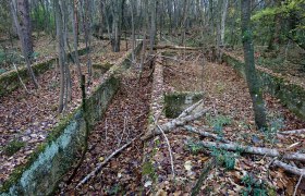 Foundation walls of barracks at the STALAG XVII B camp, © Edith Blaschitz