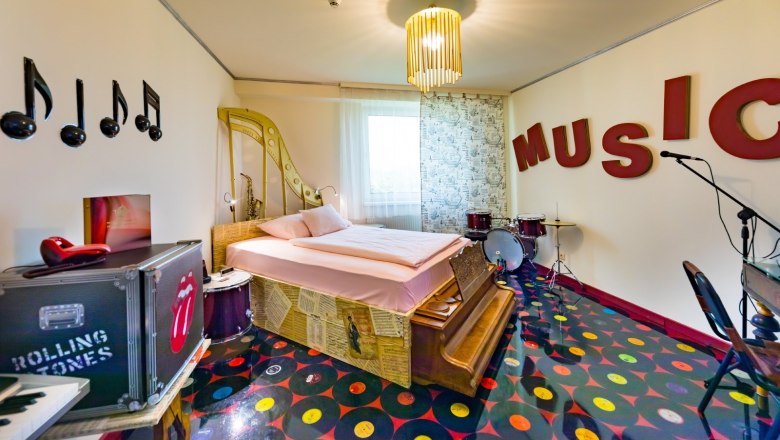 Musikzimmer, © Boutiquehotel Freizeit-Tempel