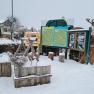 Wanderstartplatz im Winter vor dem Krumbacherhof, © Wiener Alpen / Cornelia Schuh