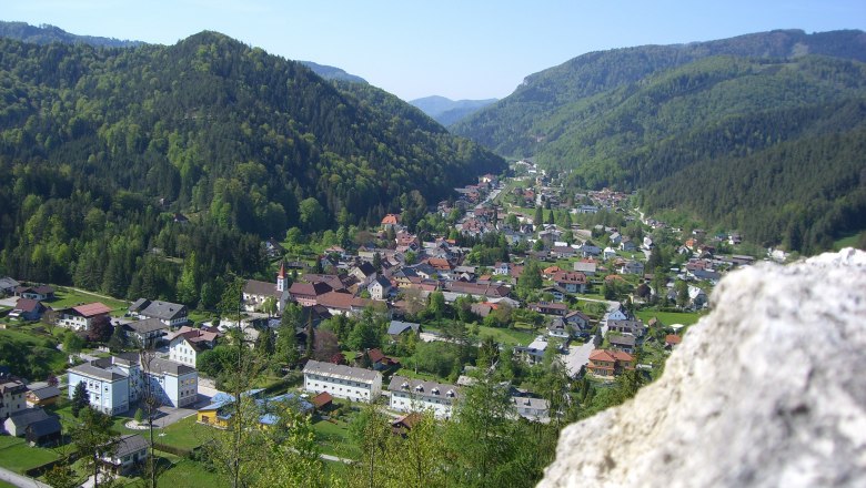 Blick von der Burgruine, © Gemeinde Hohenberg