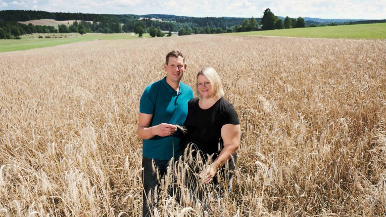 Wir bewirtschaften den Biohof im Einklang mit der Natur - Gottfried und Tanja Hammerschmidt., © Biohof Hammerschmidt