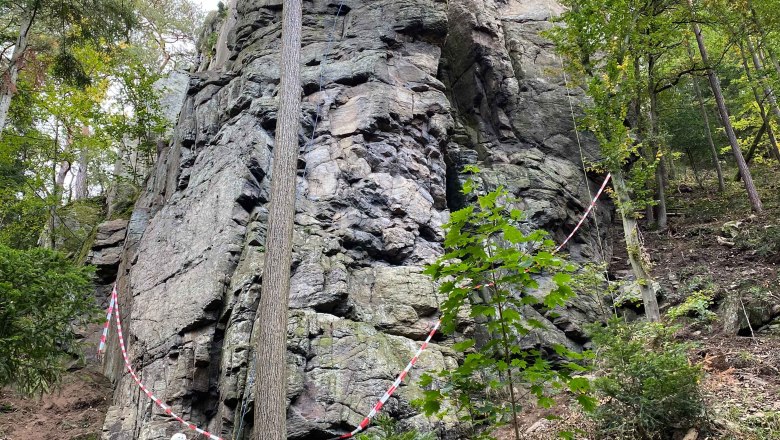 Kletterrouten am Joschi-Felsen, © Bgm. Stefan Seif