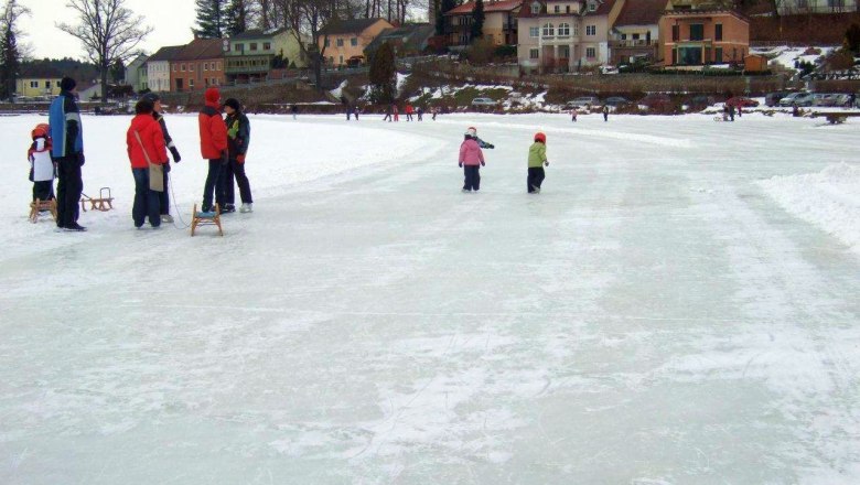 Eislaufen am Stadtsee Allentsteig, © Waldhör